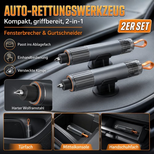 Notfallhammer auto 2er set - auto,