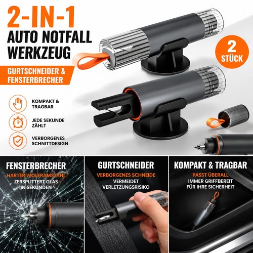 In1 notfallhammer auto - 2x,