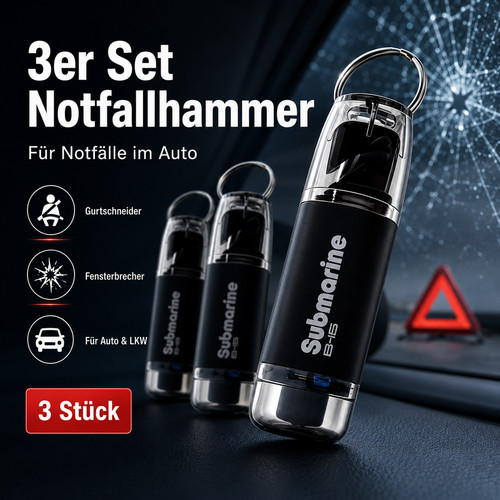 Notfallhammer mit - 3×,